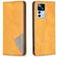 Mobigear Rhombus Slim Xiaomi 12T Hülle Klapphülle - Cognac