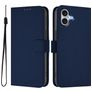 Mobigear Urban Wallet iPhone 16 Plus Hülle Klapphülle Geldbörse - Marineblau