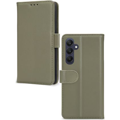 Mobilize Premium Gelly Wallet Samsung Galaxy A25 Hülle Klapphülle Geldbörse - Grün