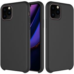 Mobigear Rubber Touch iPhone 11 Pro Silikon Hülle Backcover - Schwarz