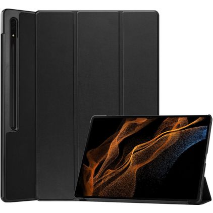Mobigear Tri-Fold Samsung Galaxy Tab S8 Ultra Hülle Klapphülle - Schwarz