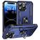 Mobigear Armor Ring iPhone 15 Pro Hülle Hardcase Backcover Stoßfest mit Ringhalter - Blau