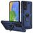 Mobigear Armor Ring Samsung Galaxy A73 Hülle Hardcase Backcover Stoßfest mit Ringhalter - Blau
