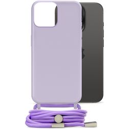 Mobilize Lanyard Gelly iPhone 15 Pro Flexibles TPU Handykette - Pastel Purple