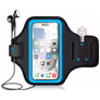 Mobigear Go Active Handyhalterung Joggen Motorola Edge 50 Pro Sporthülle Neopren Sportarmband - Blau