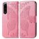 Mobigear Butterfly Sony Xperia 5 IV Hülle Klapphülle Geldbörse - Pink