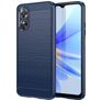 Mobigear Brushed Slim OPPO A17 Hülle Flexibles TPU Backcover - Blau