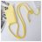 Mobigear Lanyard Card iPhone 15 Pro Max Silikon Handykette mit Kartenhalter - Gelb