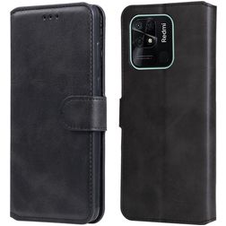 Mobigear Wallet Xiaomi Redmi 10C Hülle Klapphülle Geldbörse - Schwarz