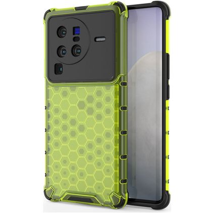 Mobigear Honeycomb Vivo X80 Pro Hardcase Backcover Shockproof - Grün
