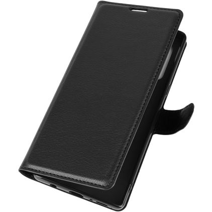 Mobigear Classic LG Velvet Hülle Klapphülle Geldbörse - Schwarz