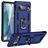 Mobigear Armor Ring Google Pixel 7 Hardcase Backcover Shockproof mit Ringhalter - Blau