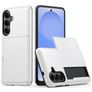 Mobigear Card Samsung Galaxy S26 Plus Hülle Hardcase Backcover Stoßfest mit Kartenhalter - Weiß