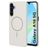 Mobiparts Slim Line Samsung Galaxy A16 MagSafe Hülle Hardcase Backcover - Off White