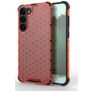 Mobigear Honeycomb Samsung Galaxy S23 Plus Hülle Hardcase Backcover Stoßfest - Rot