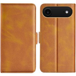 Mobigear Slim Magnet iPhone Air Hülle Klapphülle Geldbörse - Cognac