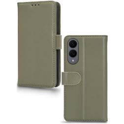 Mobilize Premium Gelly Samsung Galaxy S25 Edge Hülle Klapphülle Geldbörse - Grün