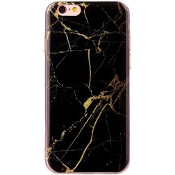 Mobigear Marble iPhone 6s Hülle Flexibles TPU Backcover - Schwarz