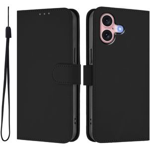 Mobigear Urban Wallet iPhone 16 Hülle Klapphülle Geldbörse - Schwarz