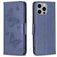 Mobigear Butterfly iPhone 15 Pro Max Hülle Klapphülle Geldbörse - Blau