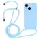 Mobigear Lanyard iPhone 14 Plus Silikon Handykette - Babyblau