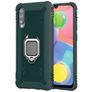 Mobigear Armor Ring Wiko View 4 Lite Hülle Hardcase Backcover Stoßfest mit Ringhalter - Grün
