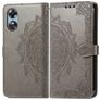 Mobigear Mandala OPPO A17 Hülle Klapphülle Geldbörse - Grau