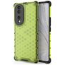Mobigear Honeycomb HONOR 70 Hülle Hardcase Backcover Stoßfest - Grün