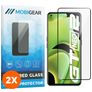 Mobigear Premium Realme GT Neo2 Panzerglas Gehärtetes Glas Displayschutz - Hüllenfreundlich - Schwarz (2er Pack)