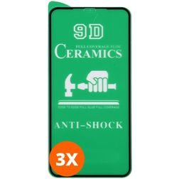 Mobigear Premium iPhone 12 Mini Panzerglas Gehärtetes Glas Displayschutz - Hüllenfreundlich - Schwarz (3er Pack)