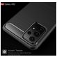 Mobigear Brushed Slim Samsung Galaxy A52s 5G Hülle Flexibles TPU Backcover - Schwarz