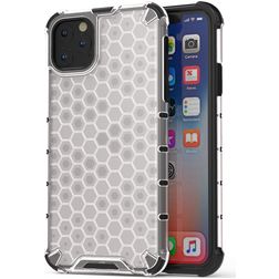 Mobigear Honeycomb Durchsichtig iPhone 11 Hülle Hardcase Backcover Stoßfest - Transparent
