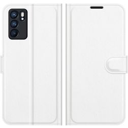 Mobigear Classic OPPO Reno 6 5G Hülle Klapphülle Geldbörse - Weiß