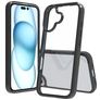 Mobigear Crystal iPhone 16 Hülle Hardcase Backcover - Schwarz