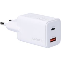 Cygnett Powerplus Dual USB / USB-C Power Delivery 65W - Weiß