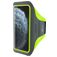 Mobiparts Comfort Fit Handyhalterung Joggen iPhone 11 Pro Max Sporthülle Neopren Sportarmband - Neon Green