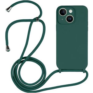 Mobigear Lanyard iPhone 14 Plus Silikon Handykette - Dunkelgrün