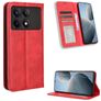 Mobigear Sensation POCO X6 Pro Hülle Klapphülle Geldbörse - Rot