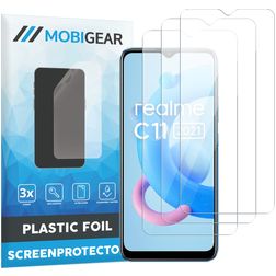 Mobigear Realme C11 (2020) Displayschutz Schutzfolie - Hüllenfreundlich (3er Pack)