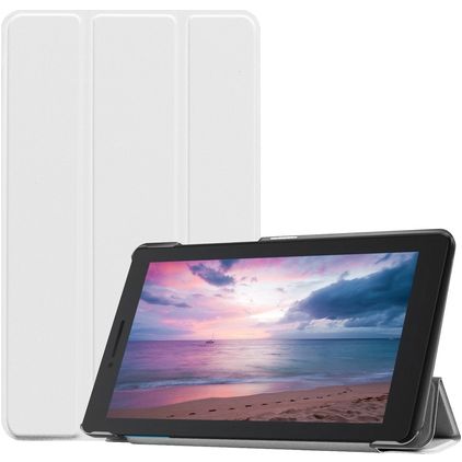Mobigear Tri-Fold Lenovo Tab E8 Hülle Klapphülle - Weiß