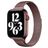 Mobigear Slim Loop Milanaise Apple Watch Armband Magnetverschluss - 49/46/45/44 mm - Braun