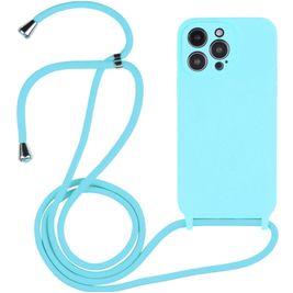 Mobigear Lanyard iPhone 14 Pro Silikon Handykette - Blau