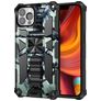 Mobigear Armor Stand iPhone 13 Pro Hülle Hardcase Backcover Stoßfest mit Ständer - Grün