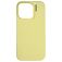Nudient Base iPhone 16 Pro Max Silikon Hülle Backcover - Pale Yellow