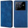 Mobigear Retro Slim Vivo X80 Pro Hülle Klapphülle Geldbörse - Blau