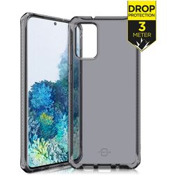 ITSkins SpectrumClear Samsung Galaxy S20 Plus Hülle Flexibles TPU Backcover Stoßfest - Schwarz
