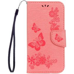 Mobigear Butterfly Samsung Galaxy S8 Klapphülle Portemonnaie - Pink