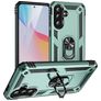 Mobigear Armor ring Samsung Galaxy A36 Hülle Hardcase Backcover Stoßfest mit Ringhalter - Grün