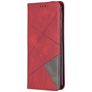 Mobigear Rhombus Slim Xiaomi Redmi 9 Hülle Klapphülle - Rot