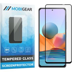 Mobigear Premium Xiaomi Redmi Note 10 Pro Panzerglas Displayschutz - Hüllenfreundlich - Schwarz